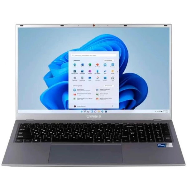 Ноутбук IRBIS 17NBP4502, 17.3 ", INTEL Iris Xe Graphics, 16 ГБ RAM, серебристый [17NBP4502]